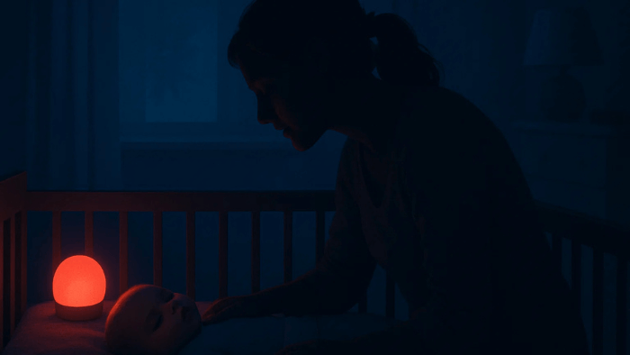 maman qui veille sur bébé
