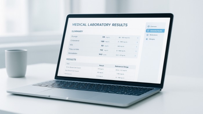 Consultation des résultats Biofutur sur ordinateur via la plateforme INOVIE sécurisée