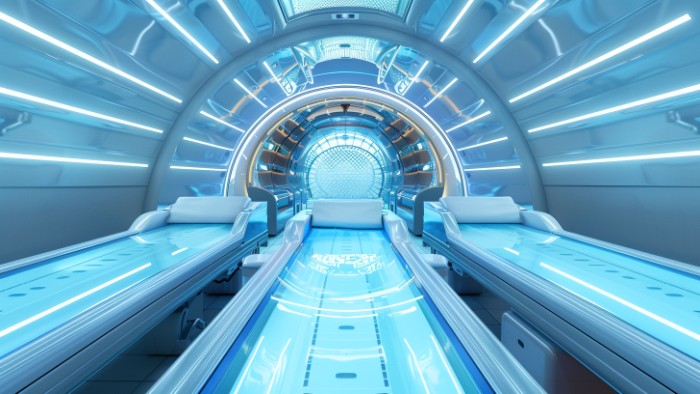 Cabine UV moderne pour séance de bronzage de 20 minutes équivalant à plusieurs heures au soleil