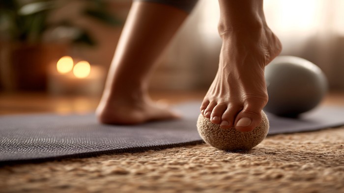 Douleur au talon gauche : étirements et massage du pied pour soulager et prévenir l’inconfort