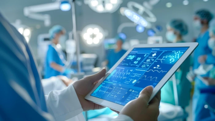 Équipe médicale coordonnée grâce à un outil de gestion de planning moderne