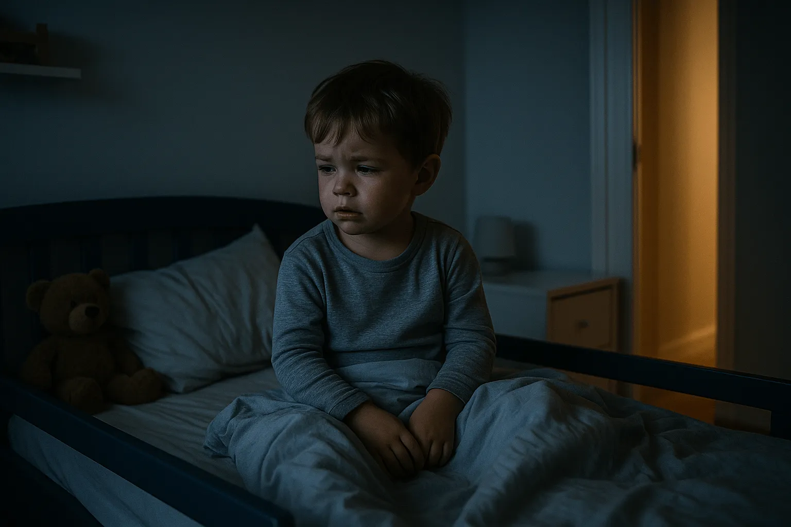 enfant éveillé après une terreur nocturne