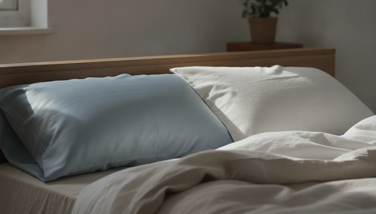 Comparatif visuel entre une taie d'oreiller en satin et une en coton